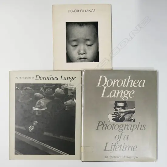 THREE DOROTHEA LANGE PHOTOGRAPHY BOOKS